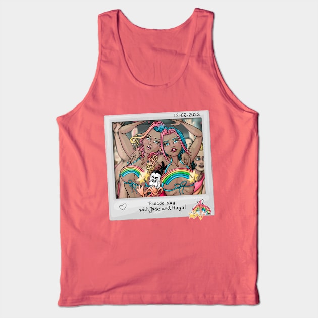 Reva, Jade and Hugo at the pride parade Tank Top by Mei.illustration